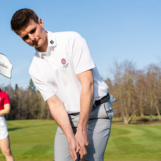England Golf FJ Performance Polo. White