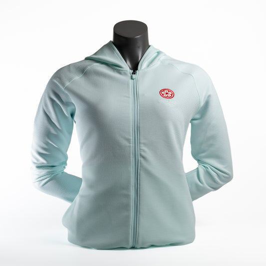 England Golf FJ Women's Full-Zip Hoodie, Glacial Blue