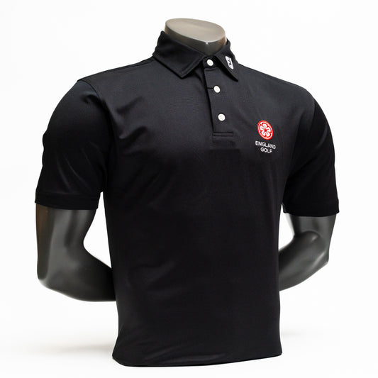 England Golf FJ Performance Polo. Black