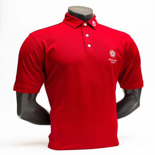 England Golf FJ Performance Polo. Red