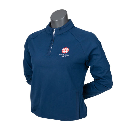 England Golf FJ Women's Half-Zip Midlayer, Navy