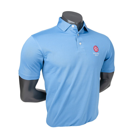 England Golf FJ Performance Polo, Coastal Blue