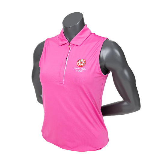 England Golf FJ Women's Sleeveless Lisle, Pink