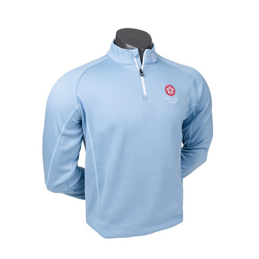England Golf FJ 1/4 Zip Performance Chill-Out, Chambray