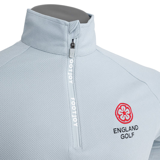 England Golf FJ 1/4 Zip Wordmark Chill-Out, Grey