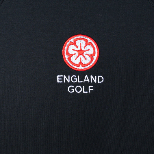 England Golf FJ Crew Neck Sweatshirt, Black