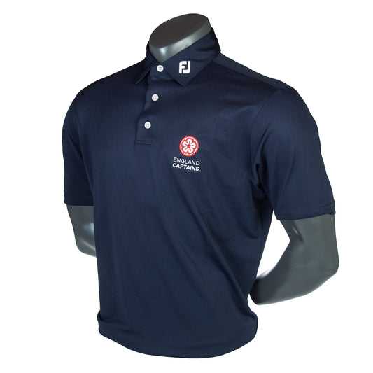 England Captains FJ Polo Stretch Pique Solid. Navy