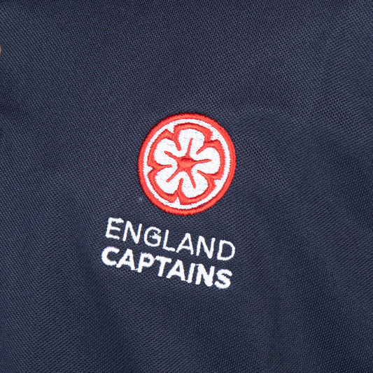 England Captains FJ Polo Stretch Pique Solid. Navy