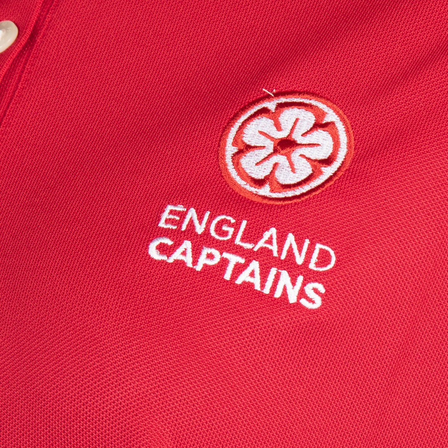 England Captains Womens FJ Polo, Stretch Pique Solid. Red