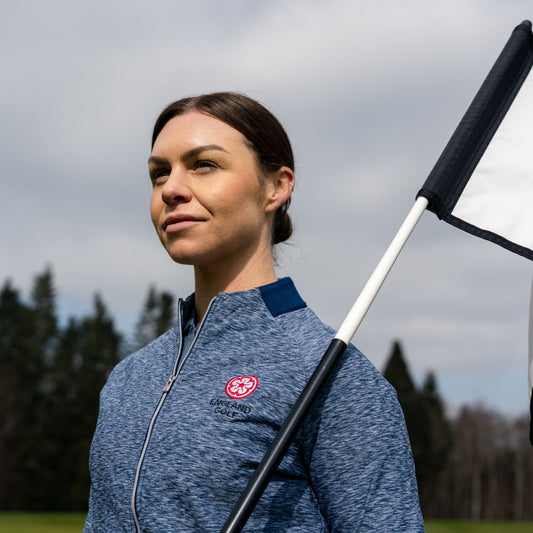 England Golf Womens Full-Zip Thermal Midlayer. Navy