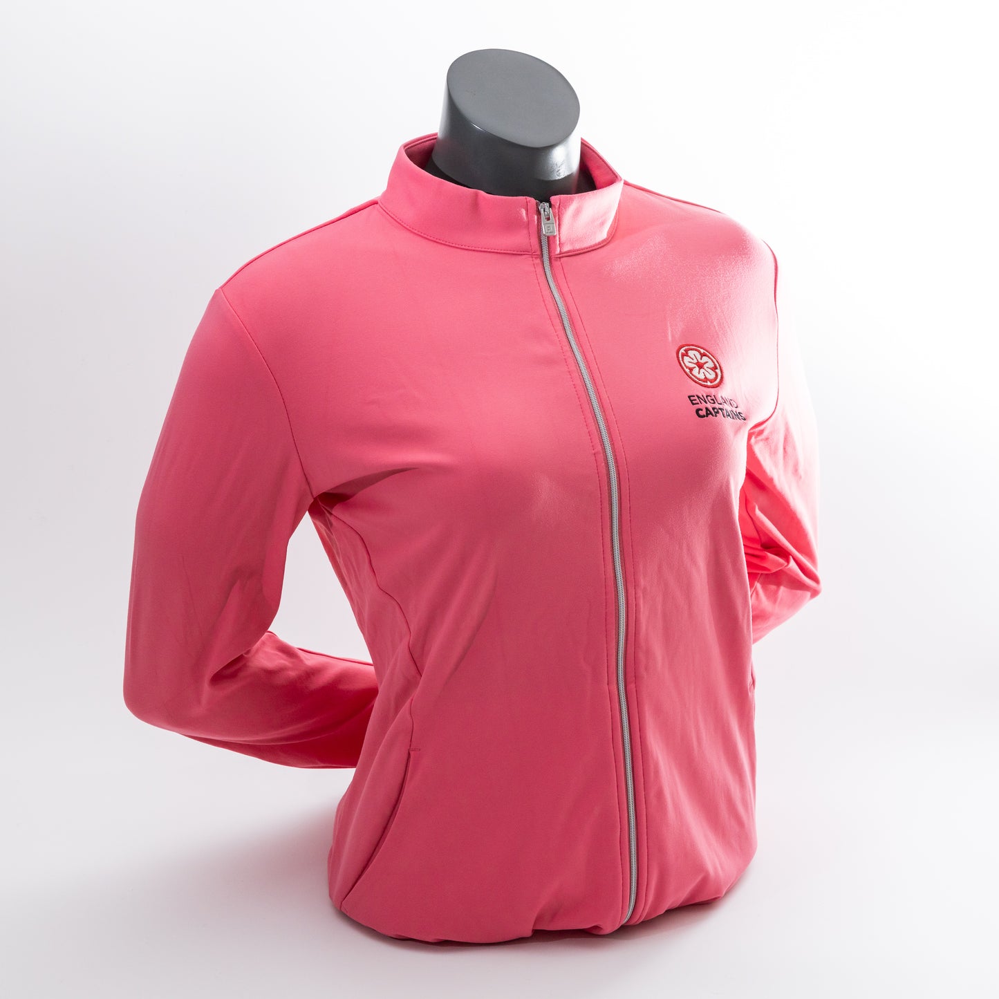 England Captains Womens FJ Full Zip Midlayer. Pink Lemonade