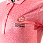 England Captains Womens Painted Floral Polo. Pink