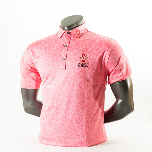 England Captains FJ ProDry Polo. Pink