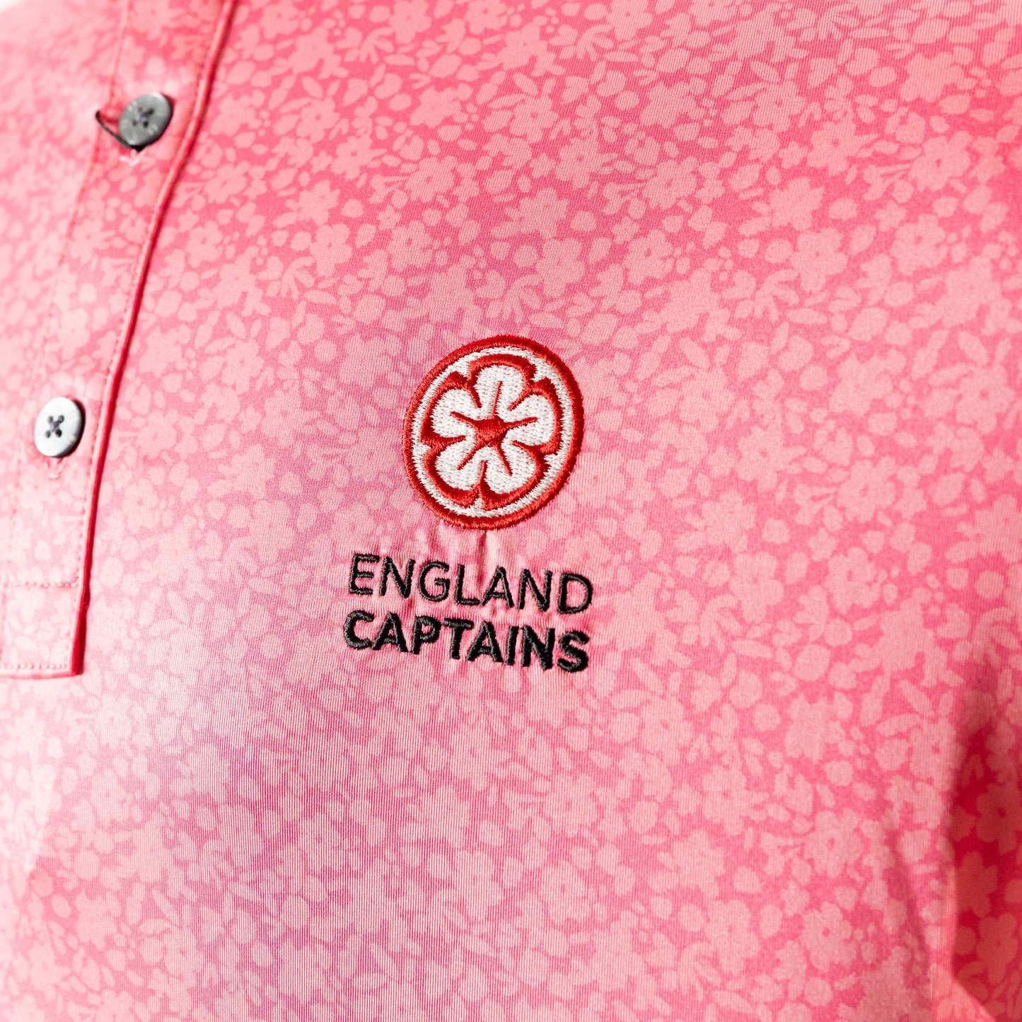 England Captains FJ ProDry Polo. Pink