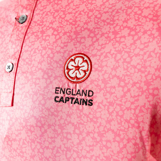 England Captains FJ ProDry Polo. Pink
