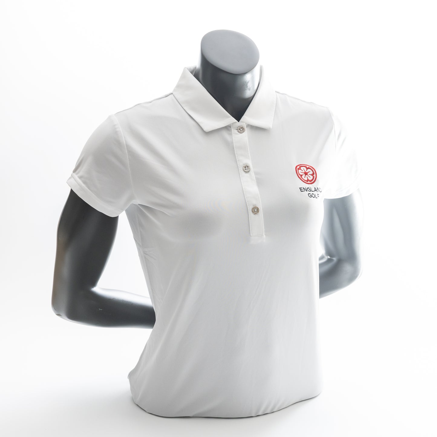 England Golf Womens Cap Sleeve Polo in White