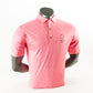 England Golf FJ ProDry Polo. Floral Lisle. Pink