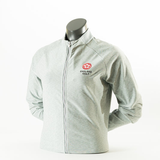 England Golf Womens Full-Zip Thermal Midlayer - Grey