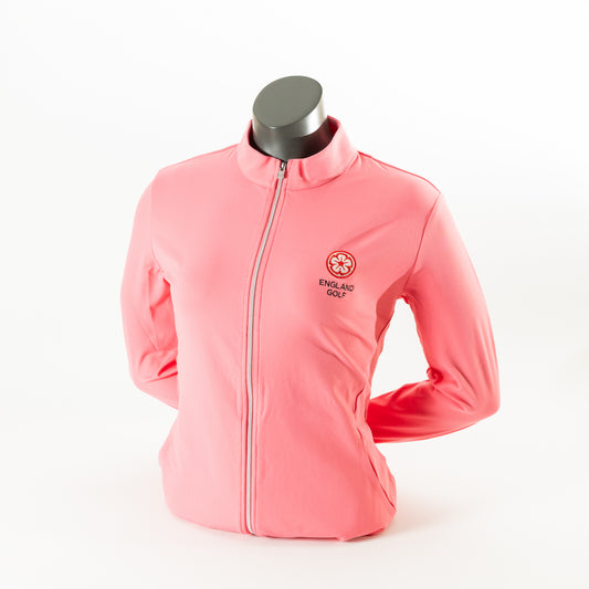 England Golf Womens Full-Zip Performance Midlayer - Pink