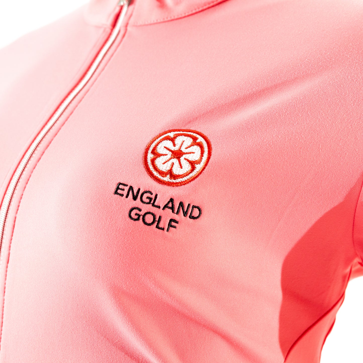 England Golf Womens Full-Zip Performance Midlayer - Pink