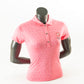 England Golf Womens Painted Floral Polo. Pink