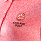 England Golf Womens Painted Floral Polo. Pink