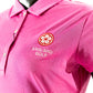 England Golf Womens Cap Sleeve Polo - Hot Pink