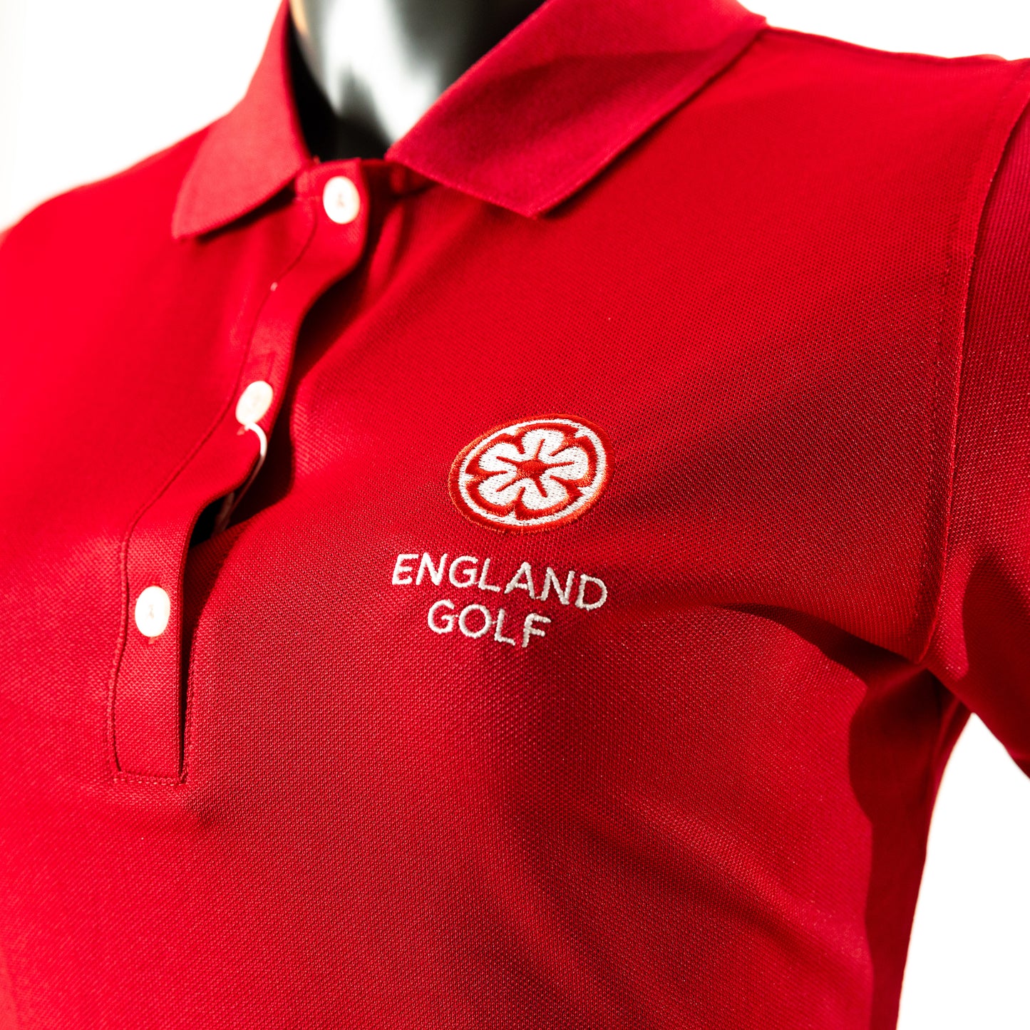 England Golf Womens FJ Performance Polo - Red