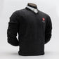 England Golf FJ Wool Blend V-Neck Pullover. Heather Charcoal