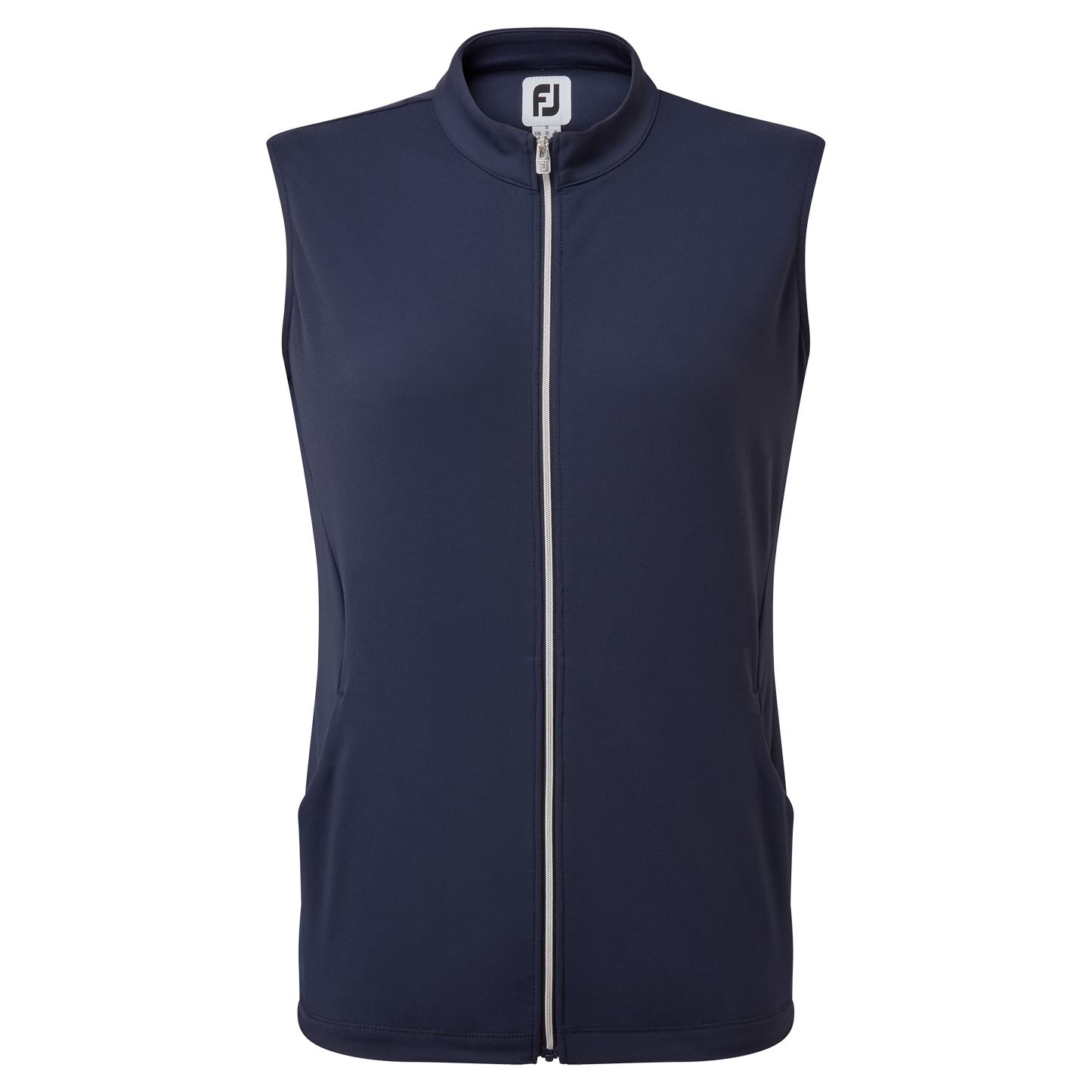 England Golf Womens FJ Full Zip Vest. Navy