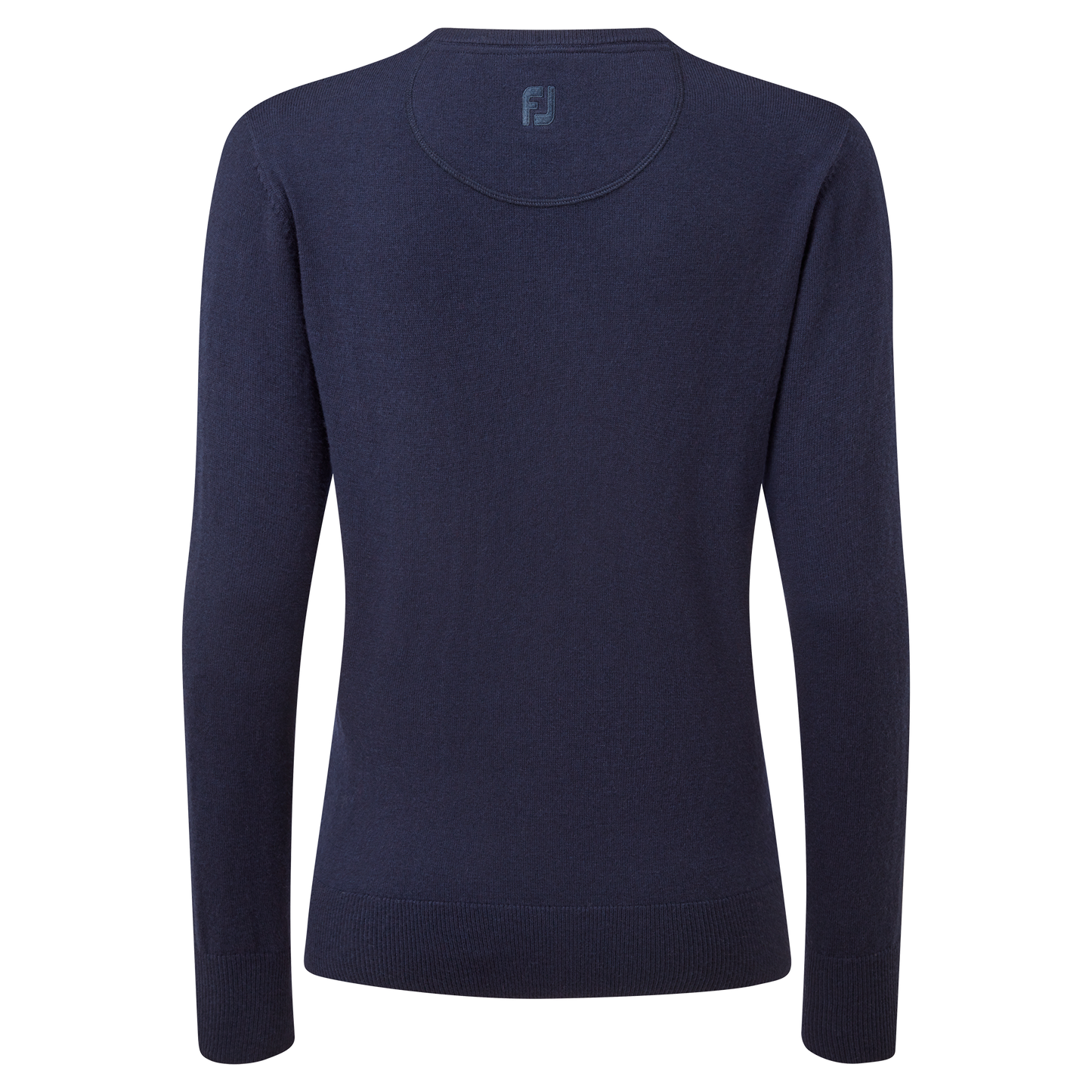 England Captains Womens FJ, Wool Blend V-Neck Pullover. Navy