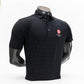 England Golf FJ ProDry Polo. Dot Print. Black / Charcoal