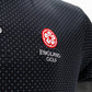 England Golf FJ ProDry Polo. Dot Print. Black / Charcoal