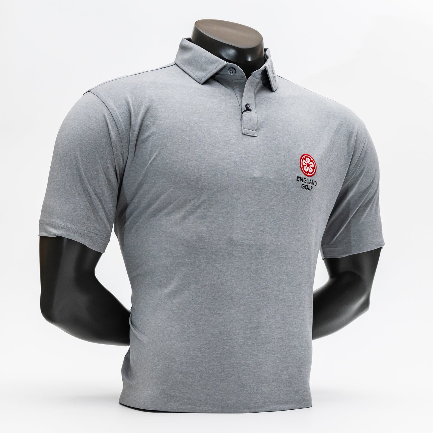 England Golf FJ ProDry Polo. Grey