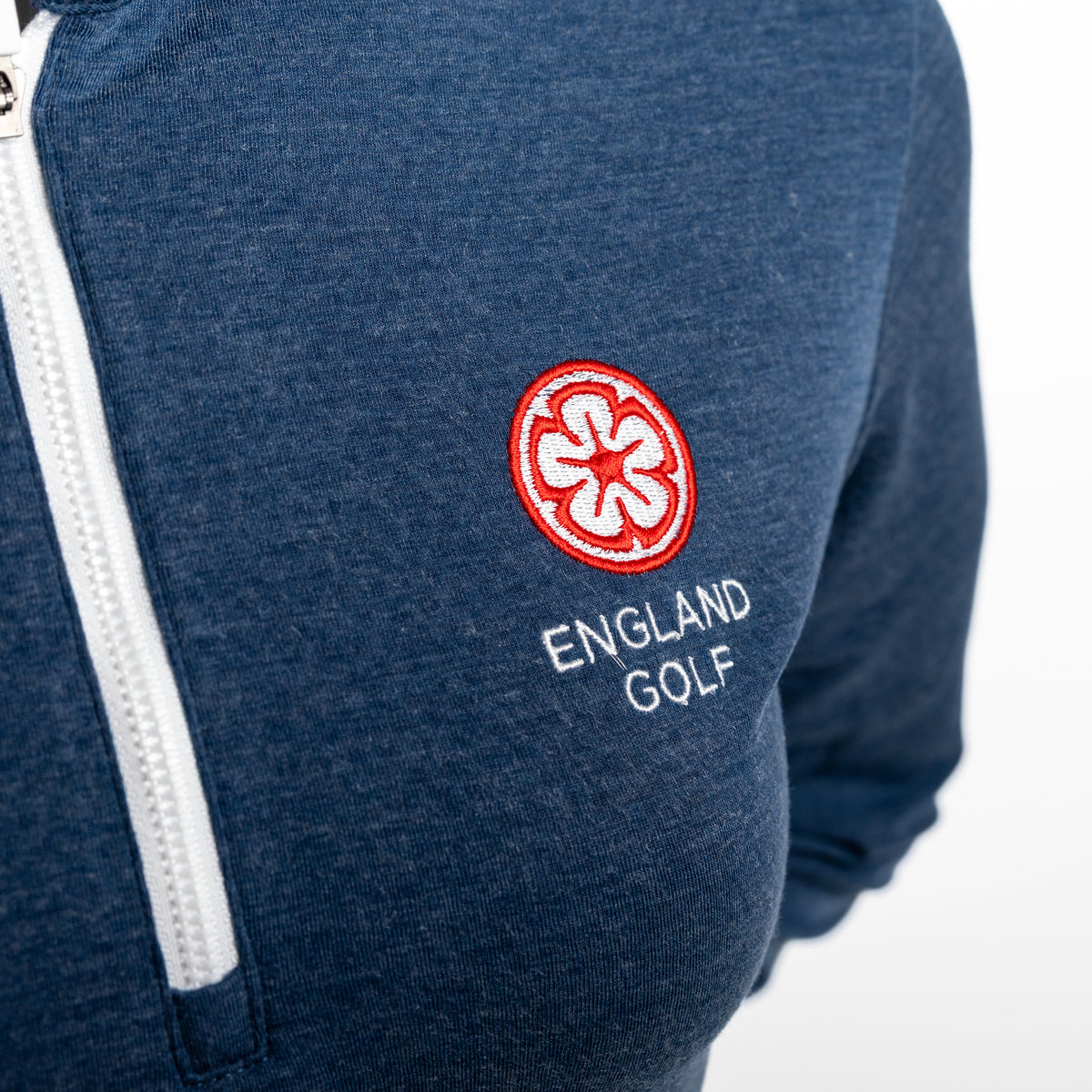 England Golf FJ Women's 1/4 Zip Blade Collar Midlayer, Navy