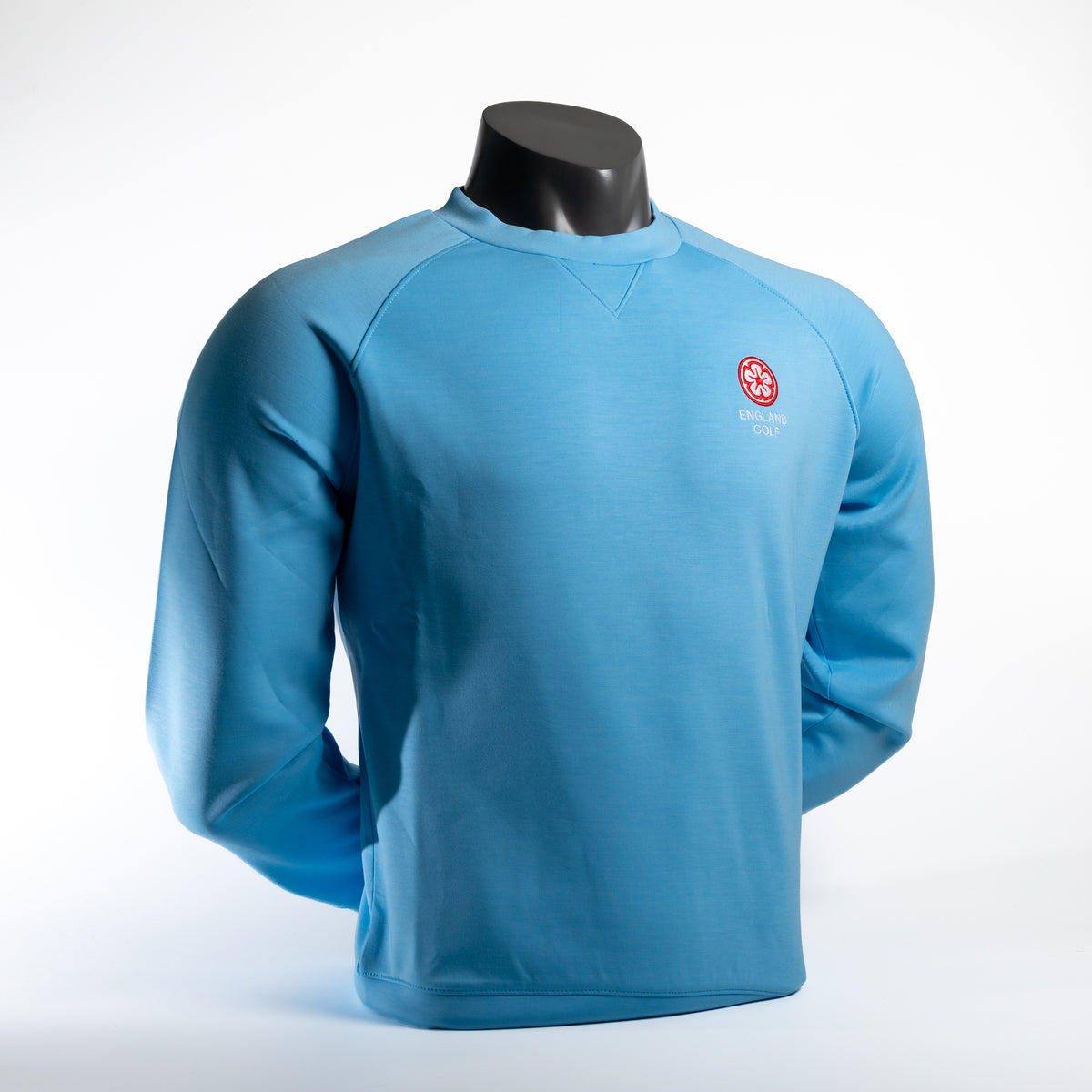 England Golf FJ Crew Neck Sweatshirt, Blue