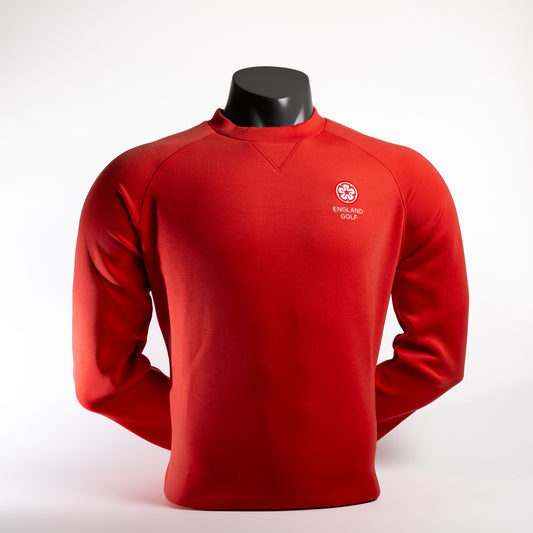 England Golf FJ Crew Neck Sweatshirt, Red