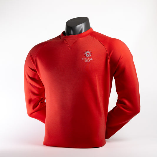 England Golf FJ Crew Neck Sweatshirt, Red