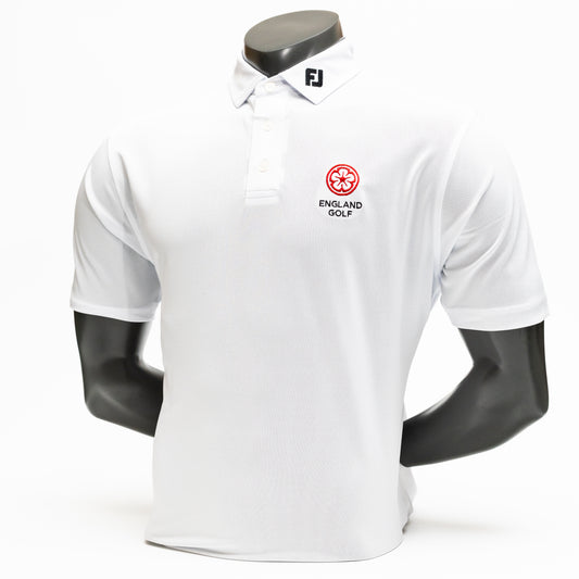 England Golf FJ Performance Polo. White