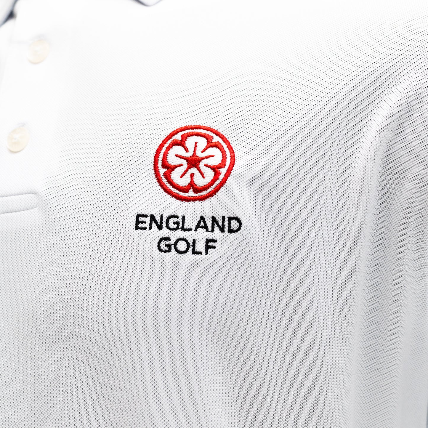 England Golf FJ Performance Polo. White