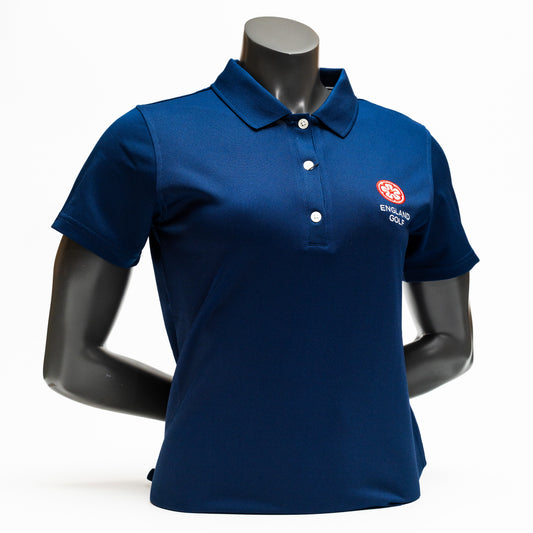 England Golf Womens FJ Performance Polo - Navy
