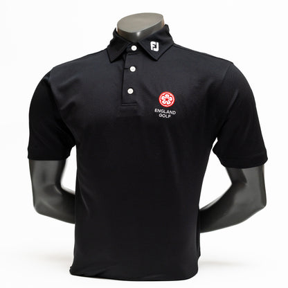 England Golf FJ Performance Polo. Black