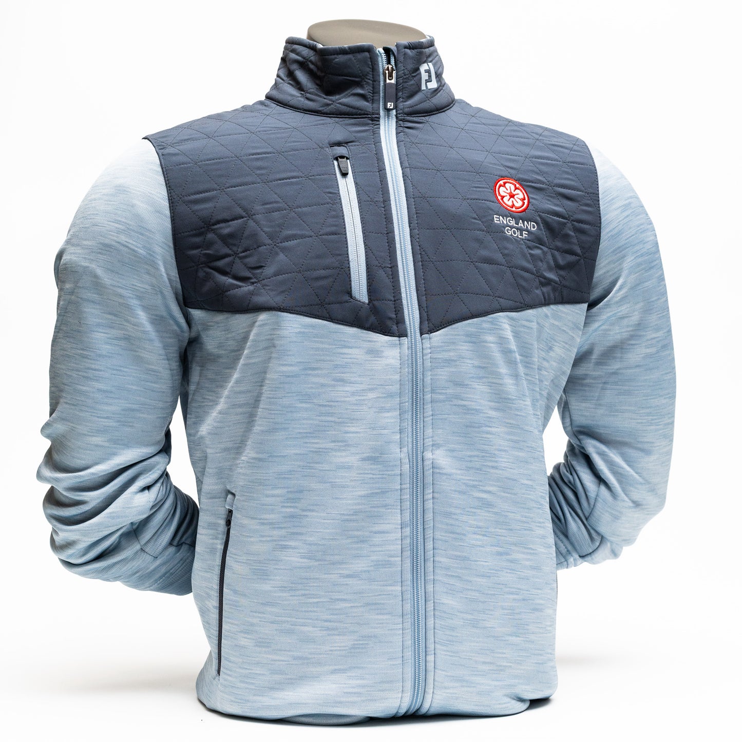 England Golf FJ ThermoSeries Hybrid Jacket. Grey/Charcoal