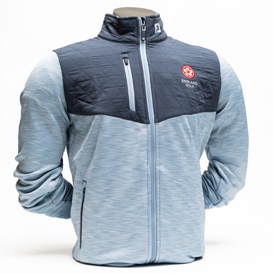 England Golf FJ ThermoSeries Hybrid Jacket. Grey/Charcoal