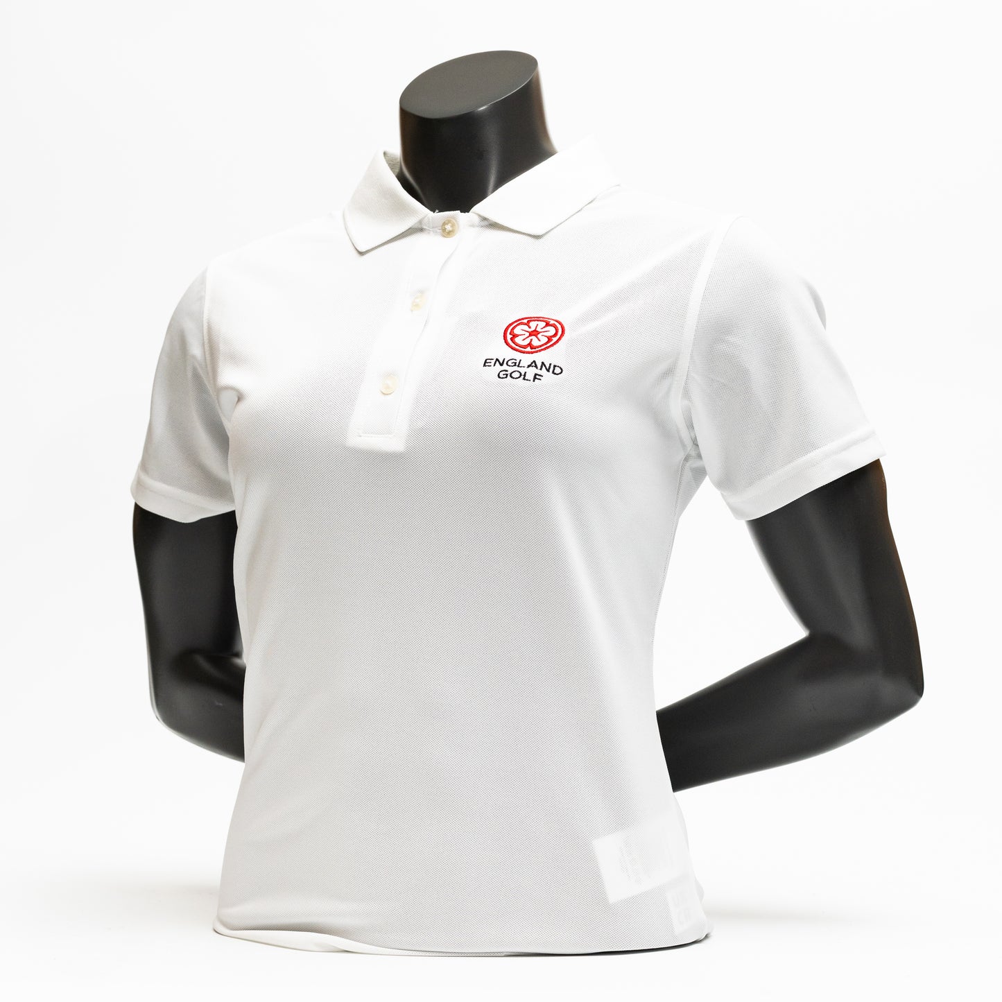 England Golf Womens FJ Performance Polo - White