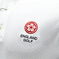 England Golf FJ ProDry Polo. Dot Print. White / Light Blue