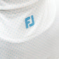 England Golf FJ ProDry Polo. Dot Print. White / Light Blue