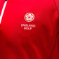 England Golf FJ 1/4 Zip Performance Pullover. Red