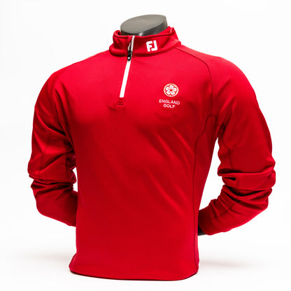 England Golf FJ 1/4 Zip Performance Pullover. Red