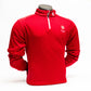 England Golf FJ 1/4 Zip Performance Pullover. Red